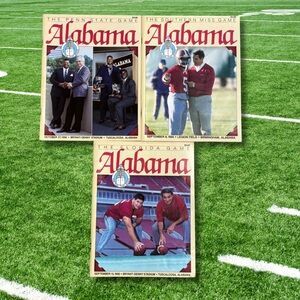 1990 Alabama Crimson Tide Football Programs Lot Florida Penn State Southern Miss
